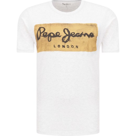 T-shirt męski Pepe Jeans biały z krótkim rękawem 