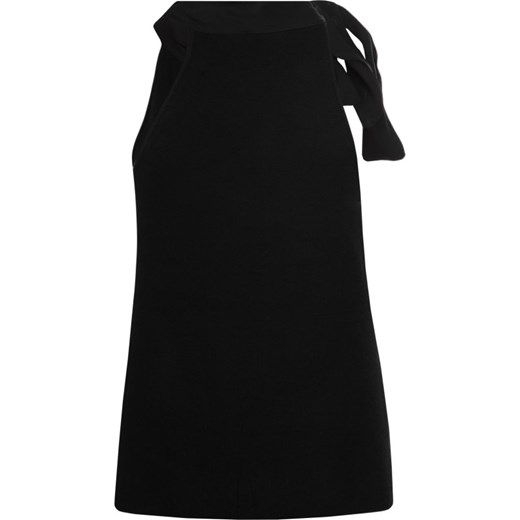 Bluzka damska czarna Max & Co. ze sznurowanym dekoltem 
