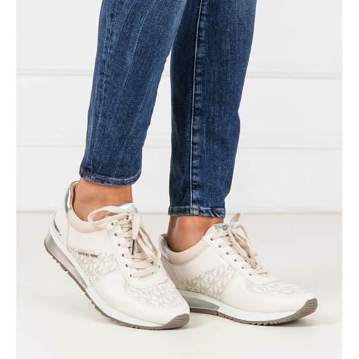 Buty sportowe damskie Michael Kors sneakersy młodzieżowe bez wzorów skórzane 