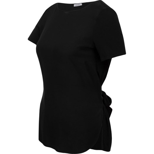 Bluzka damska Max & Co. czarna z krótkimi rękawami bez wzorów 