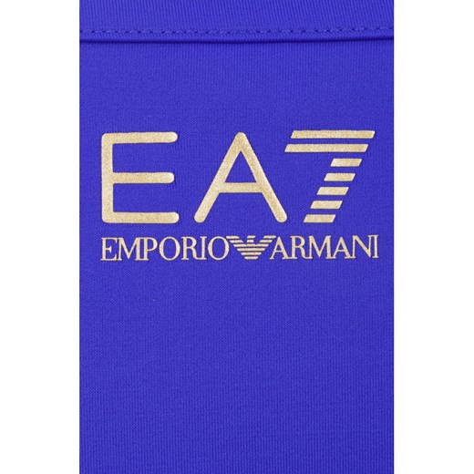 Granatowy strój kąpielowy Emporio Armani gładki 