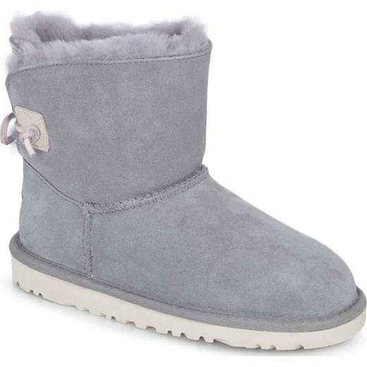 Buty zimowe dziecięce Ugg śniegowce bez zapięcia bez wzorów z wełny 