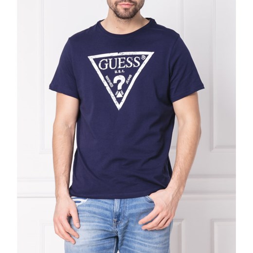 T-shirt męski Guess z napisem 