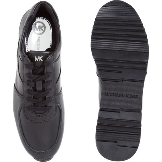 Buty sportowe damskie Michael Kors sneakersy w stylu młodzieżowym sznurowane płaskie bez wzorów ze skóry ekologicznej 