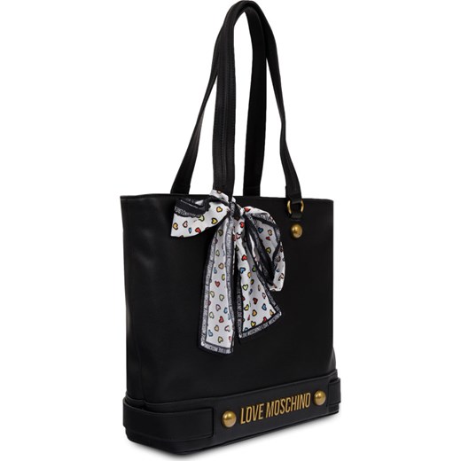 Shopper bag Love Moschino duża na ramię ze skóry ekologicznej 