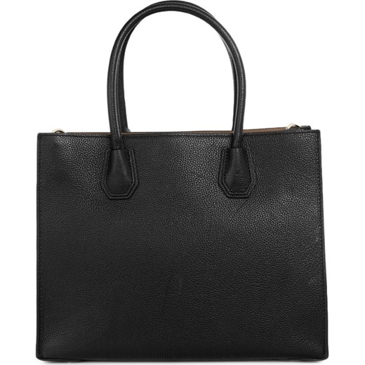 Shopper bag Michael Kors czarna matowa na ramię duża bez dodatków 
