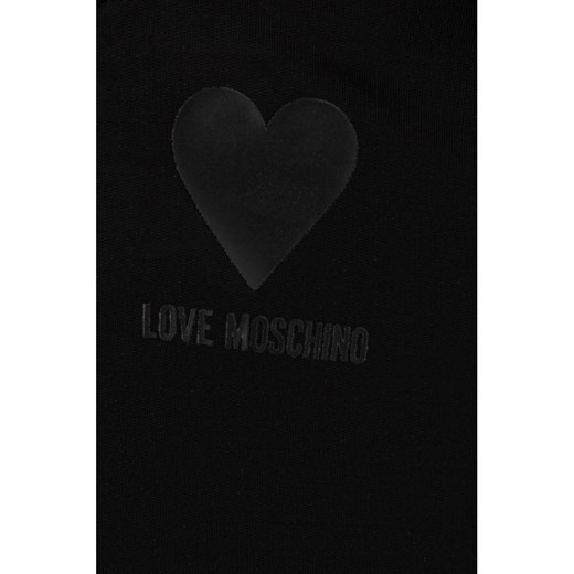 Bluza damska czarna Love Moschino gładka krótka 