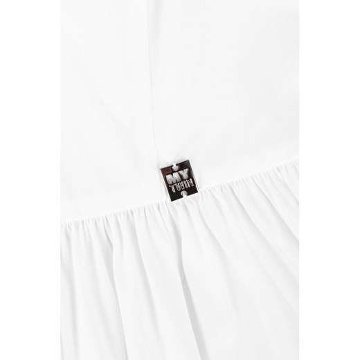 Mytwin Twinset sukienka biała trapezowa 