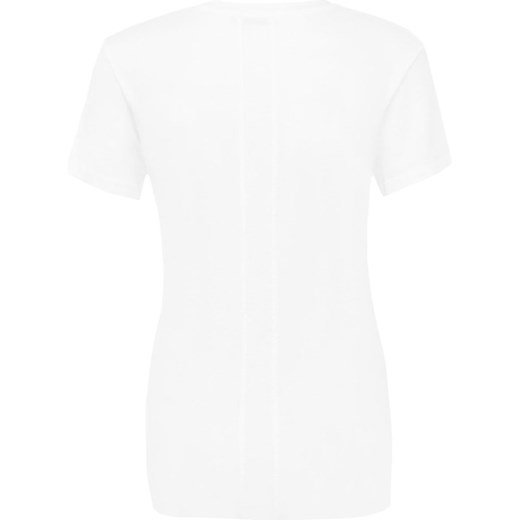 Biała bluzka damska Calvin Klein z krótkim rękawem bawełniana 