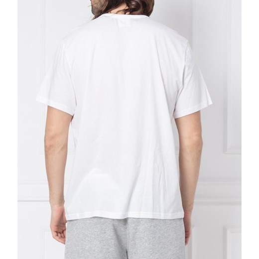 T-shirt męski Calvin Klein Underwear biały z krótkimi rękawami wiosenny bawełniany w nadruki 