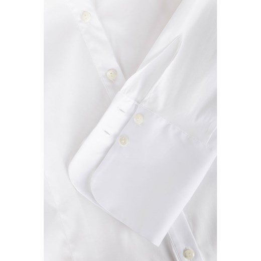 Koszula damska Armani biała z dekoltem kokardą z długim rękawem 