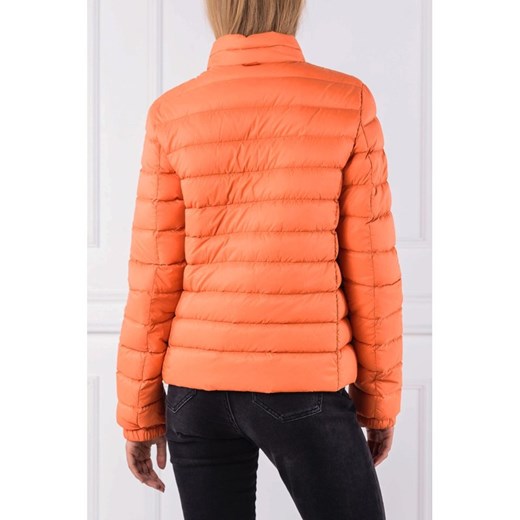 Pomarańczowy kurtka damska Boss Casual bez wzorów krótka bez kaptura 
