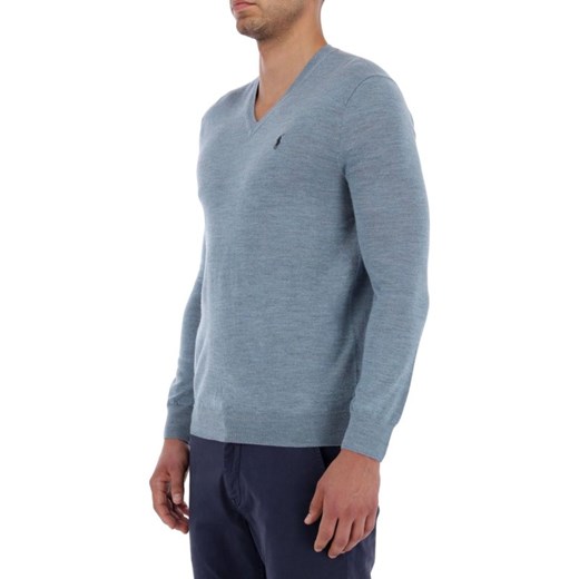 Sweter męski Polo Ralph Lauren bez wzorów niebieski 