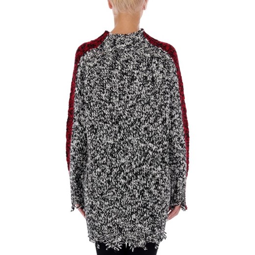 Pinko sweter damski w abstrakcyjnym wzorze 