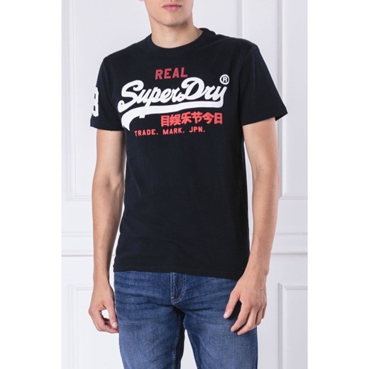 T-shirt męski Superdry z krótkimi rękawami z napisami 