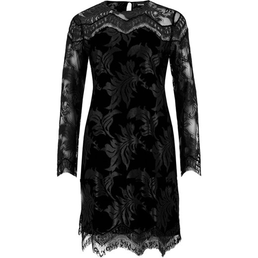 Sukienka Just Cavalli czarna z długim rękawem prosta 