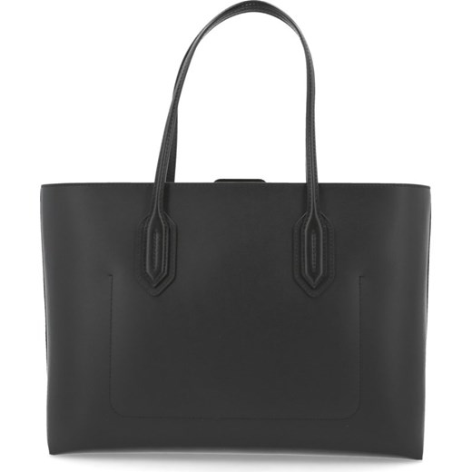 Shopper bag Emporio Armani czarna na ramię bez dodatków 