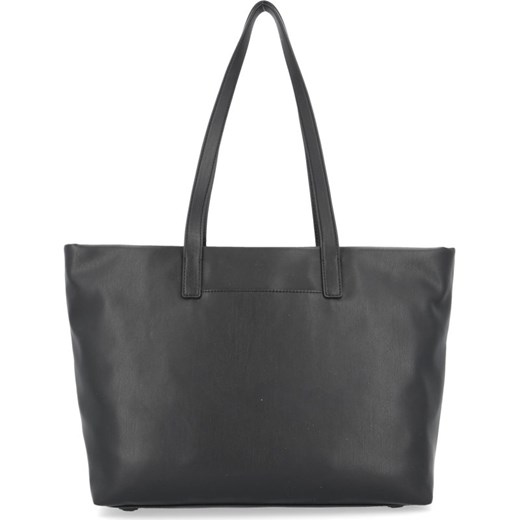 Shopper bag czarna Dkny elegancka na ramię duża bez dodatków 
