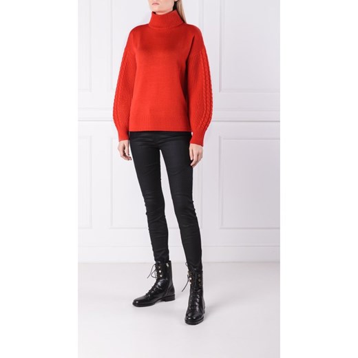 Hugo Boss sweter damski czerwony casual 
