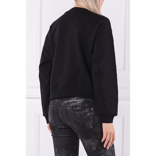 Pepe Jeans bluza damska z napisami czarna krótka 