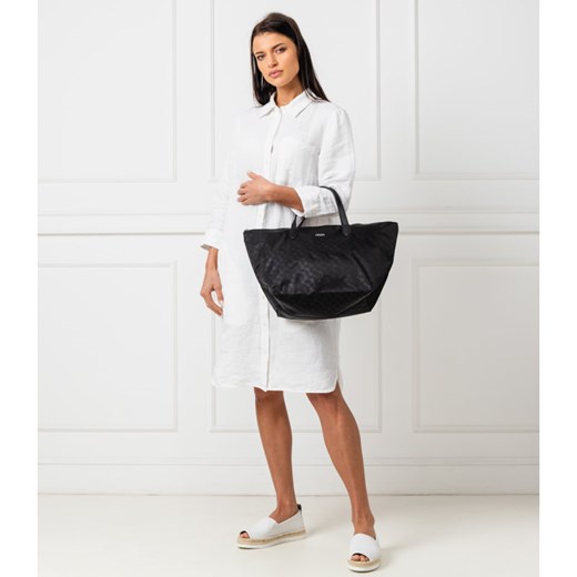 Shopper bag Joop! bez dodatków na ramię matowa elegancka 