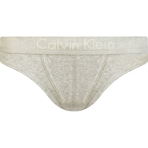 Szare majtki damskie Calvin Klein Underwear z napisami casual 
