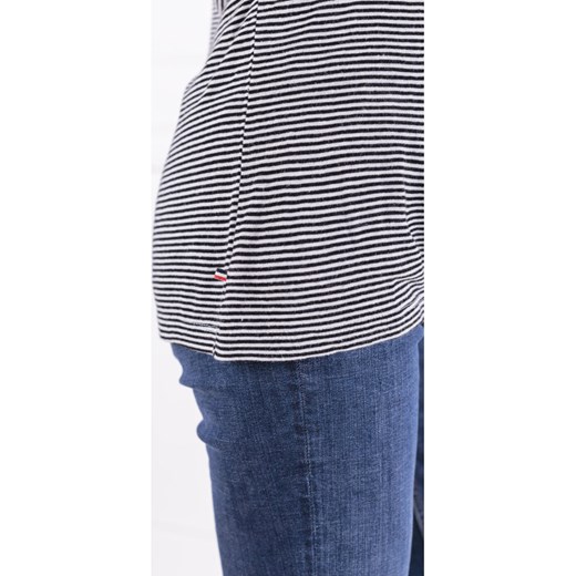 Bluzka damska Tommy Jeans z długimi rękawami z okrągłym dekoltem casualowa 