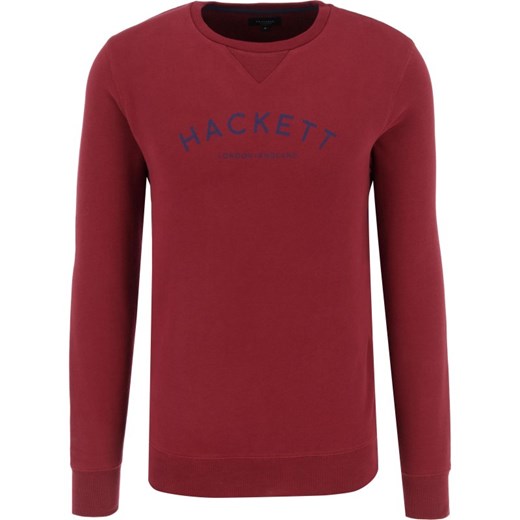 Bluza męska Hackett London czerwona z napisami 