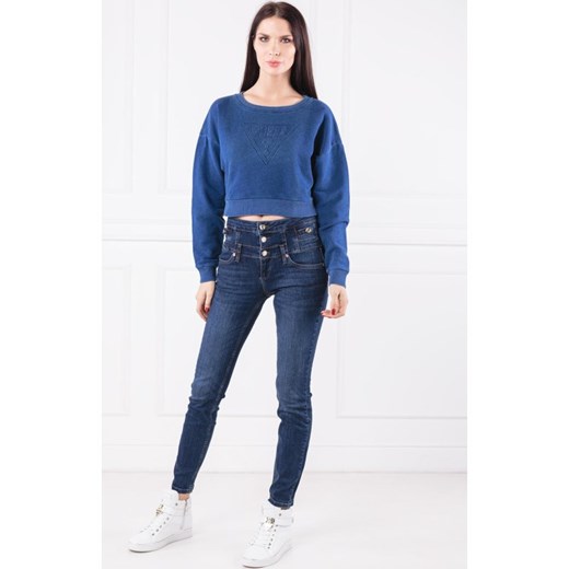 Bluza damska Guess Jeans jesienna bez wzorów 