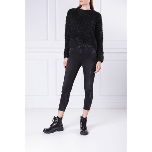 Sweter damski Pepe Jeans czarny z okrągłym dekoltem 