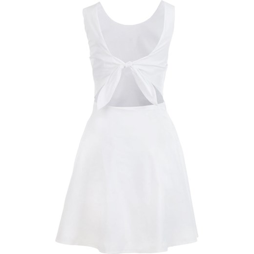 Armani sukienka biała mini bez rękawów trapezowa 