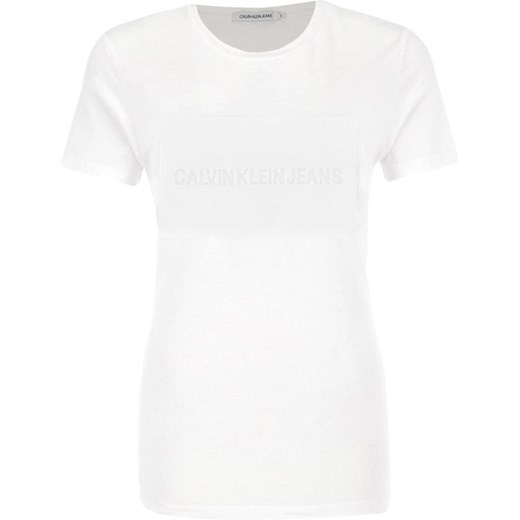 Calvin Klein Jeans T-shirt INSTITUTIONAL SATIN | Regular Fit Calvin Klein  XS promocyjna cena Gomez Fashion Store 
