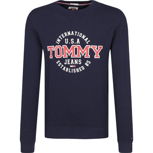 Granatowa bluza męska Tommy Jeans w stylu młodzieżowym 