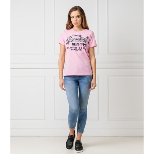 Superdry T-shirt PREMIUM GOODS SEQUIN ENTRY | Regular Fit Superdry  M Gomez Fashion Store