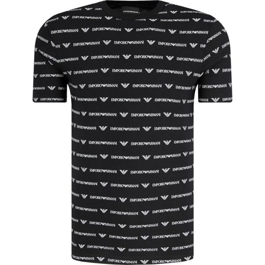 T-shirt męski Emporio Armani czarny z krótkim rękawem 