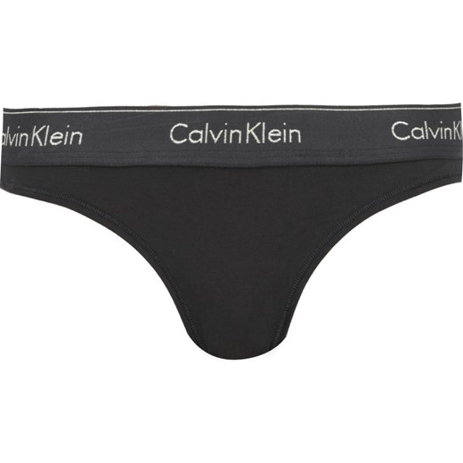 Majtki damskie Calvin Klein Underwear czarne z napisem 