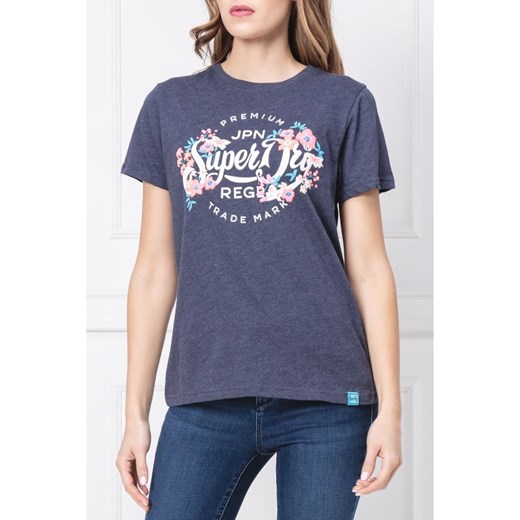 Superdry T-shirt SCRIPT FLORAL ENTRY | Regular Fit Superdry  M Gomez Fashion Store promocja 