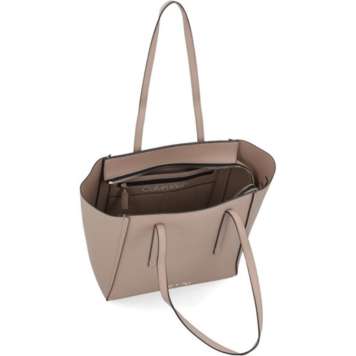 Shopper bag Calvin Klein matowa bez dodatków duża 