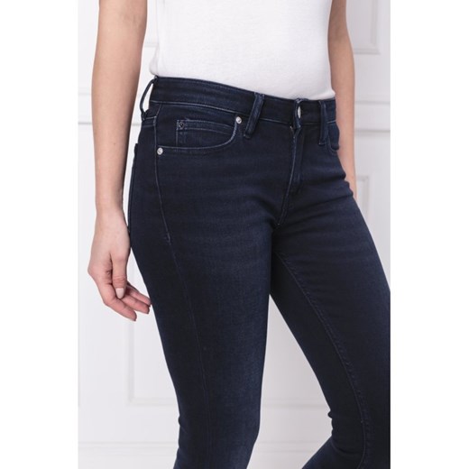 Calvin Klein jeansy damskie granatowe 