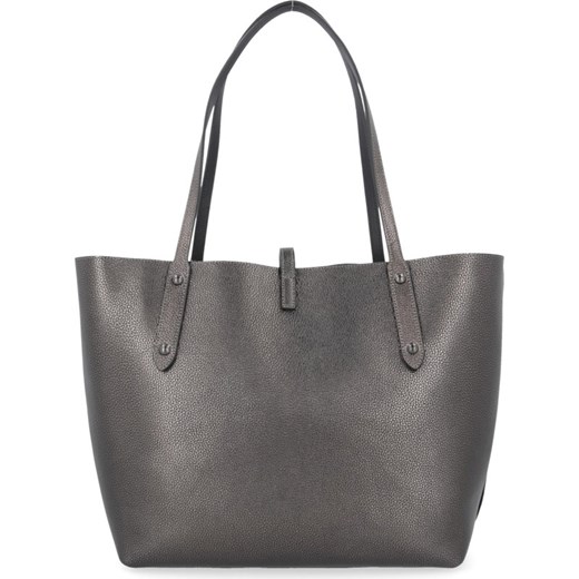 Shopper bag Coach bez dodatków lakierowana elegancka duża 