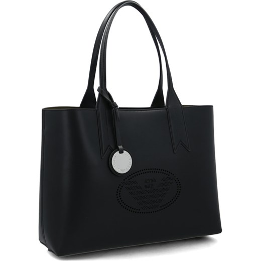 Shopper bag Emporio Armani duża czarna na ramię 