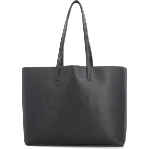 Shopper bag brązowa Dkny elegancka bez dodatków na ramię 