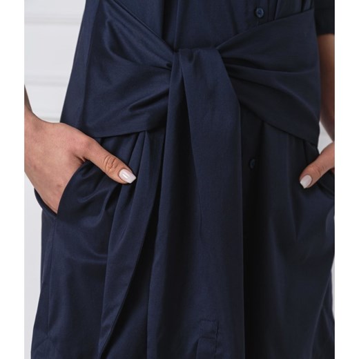 Sukienka Hugo Boss koszulowa z aplikacjami  z długim rękawem mini 