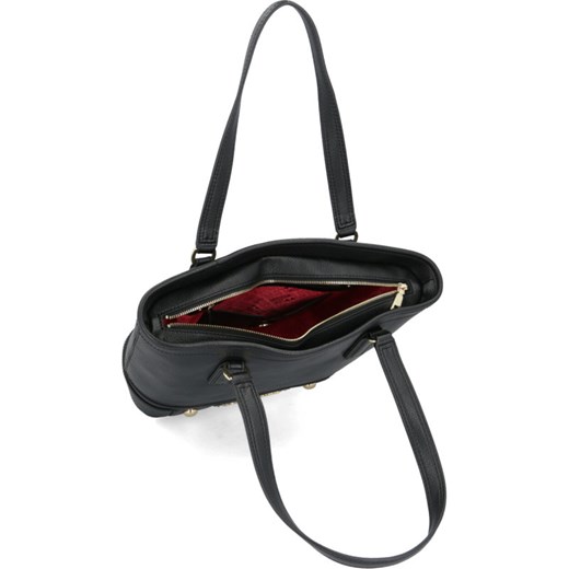 Shopper bag Love Moschino elegancka czarna matowa na ramię 