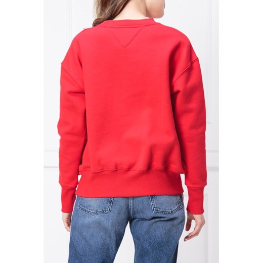 Bluza damska czerwona Tommy Jeans krótka 