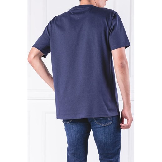 T-shirt męski granatowy Tommy Jeans z krótkim rękawem młodzieżowy 