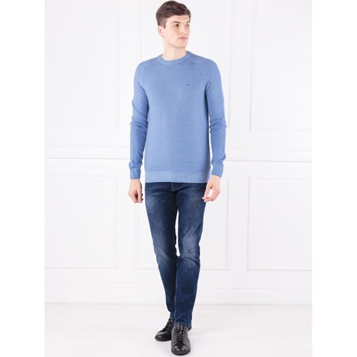 Boss Casual sweter męski niebieski 