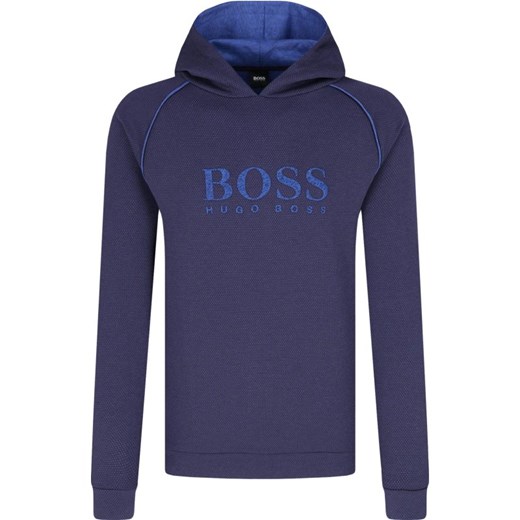 Bluza męska Boss niebieska w stylu młodzieżowym 
