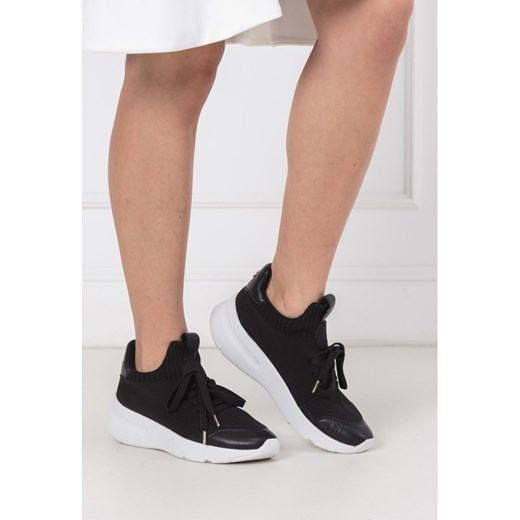 Buty sportowe damskie Dkny dla biegaczy gładkie wiązane na płaskiej podeszwie 