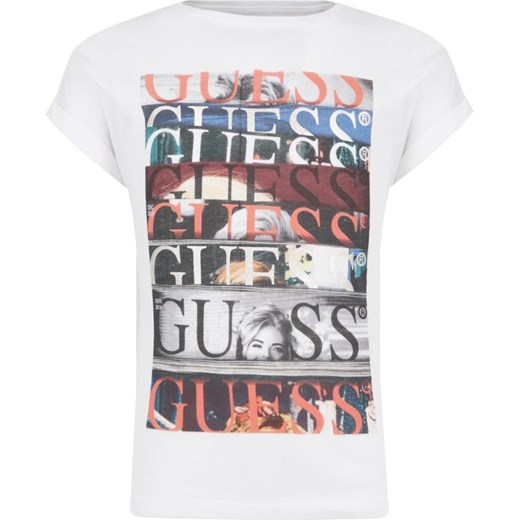 T-shirt chłopięce Guess z krótkim rękawem z nadrukami 